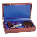 Rosewood Piano Finish Directors Gavel Set